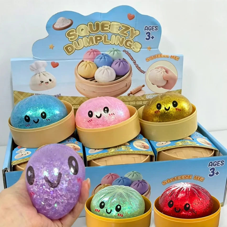 Glitter Dumpling Sensory Squishy Toy