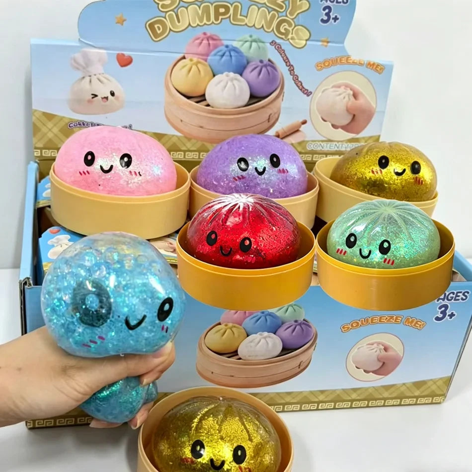 Glitter Dumpling Sensory Squishy Toy