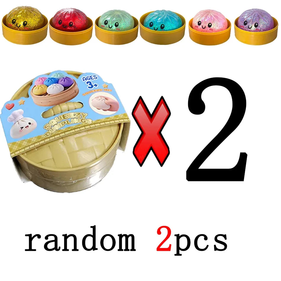 Glitter Dumpling Sensory Squishy Toy