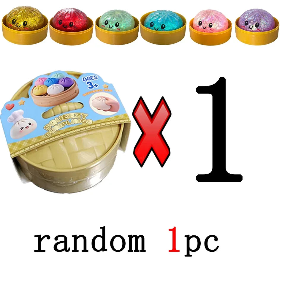Glitter Dumpling Sensory Squishy Toy